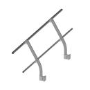 1100 aluminum inclined fixed post, V plate